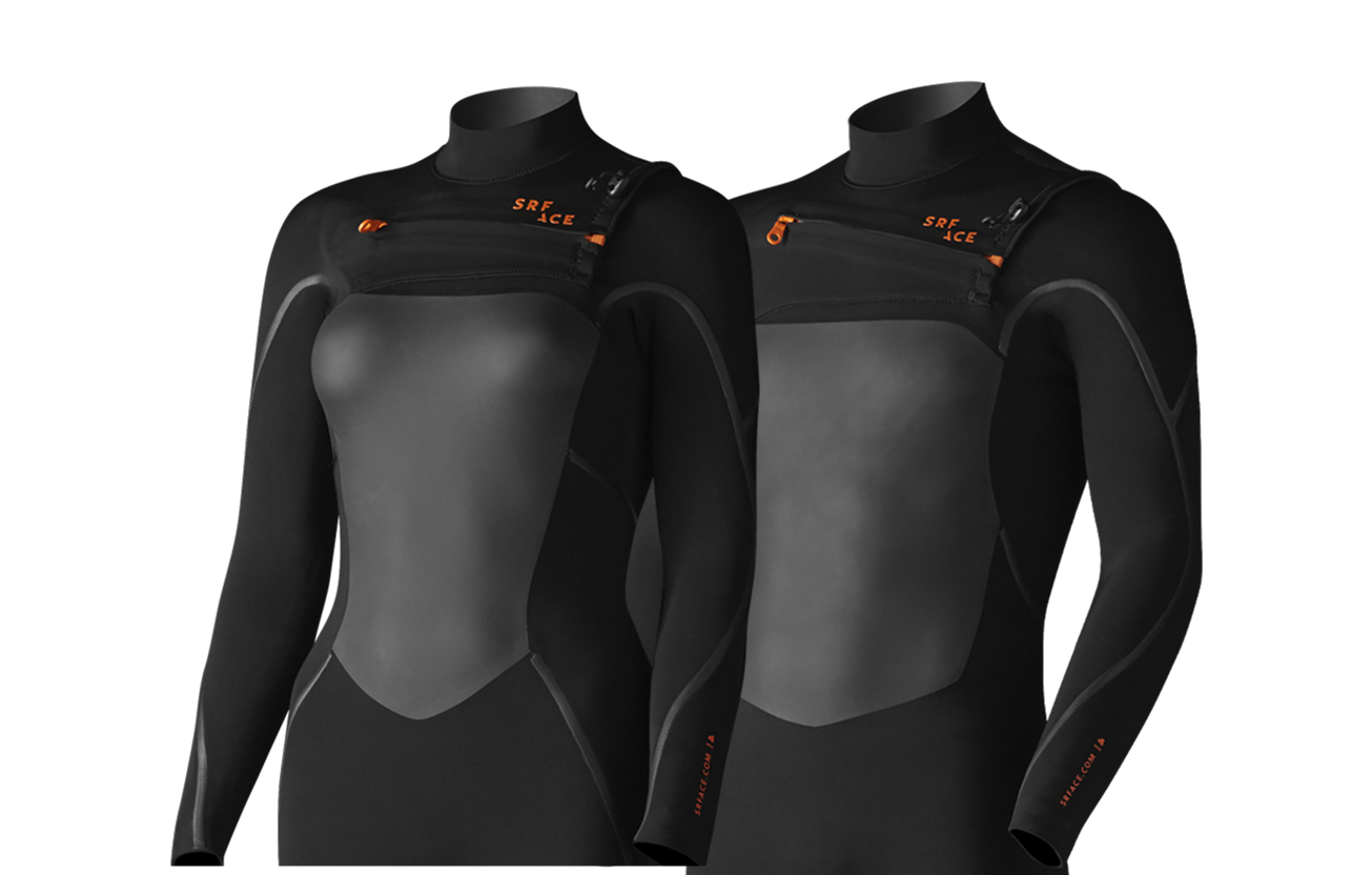Front zip wetsuits