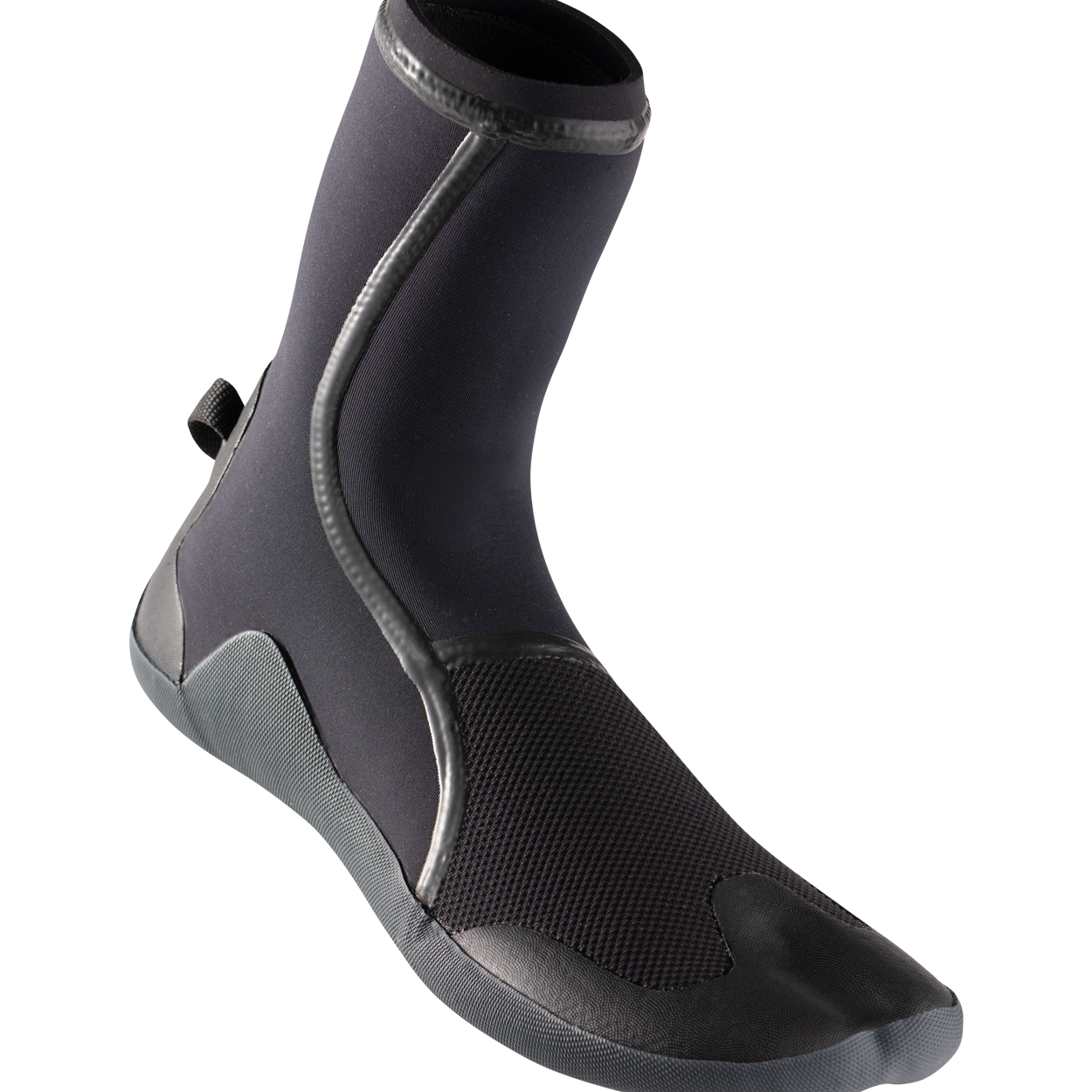 Front view of the outside of the SRFACE 3mm split toe boots.