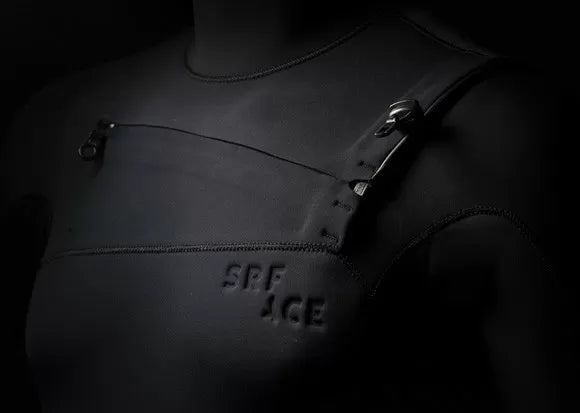 Closeup of Eco wetsuit for men