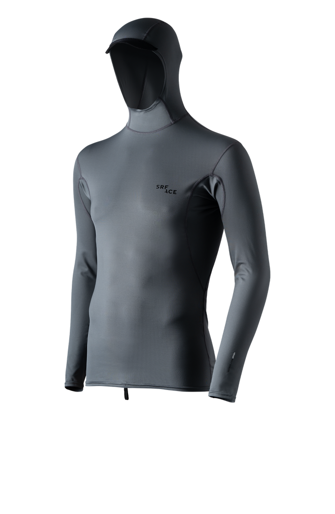 Men's long sleeve hooded rash guard discount