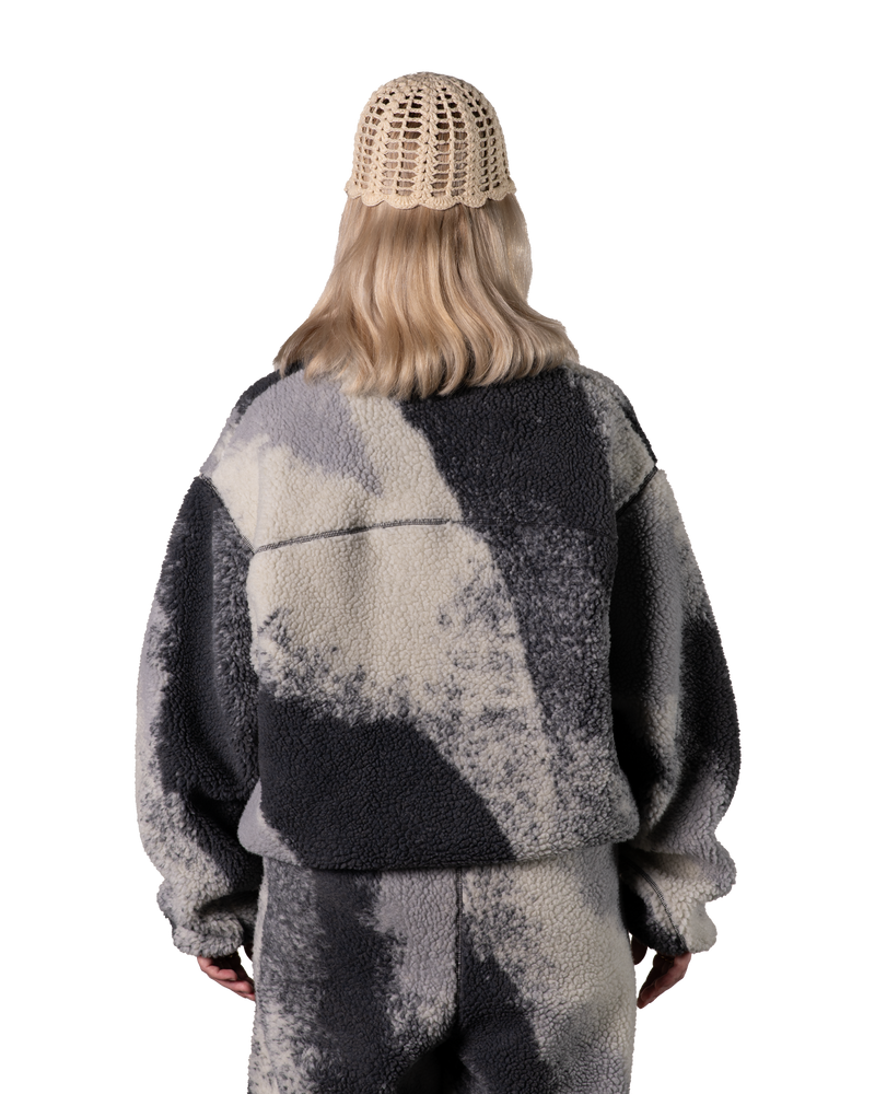 Jersey Sherpa con media cremallera