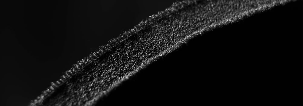 SRFACE wetsuit limestone neoprene foam with aqua alpha glue and lining closeup